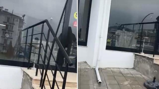 Bolu'da emlak ofisine kurşun yağmuru