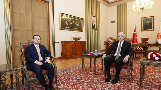 Adalet Bakanı Gürlek'ten Meclis Başkanı Kurtulmuş'a ziyaret 