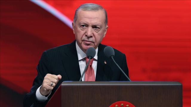 Cumhurbaşkanı Erdoğan Beştepe'de konuştu. 