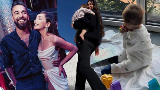 Neslihan Atagül ile Kadir Doğulu'nun oğlu Aziz 1 yaşında. 