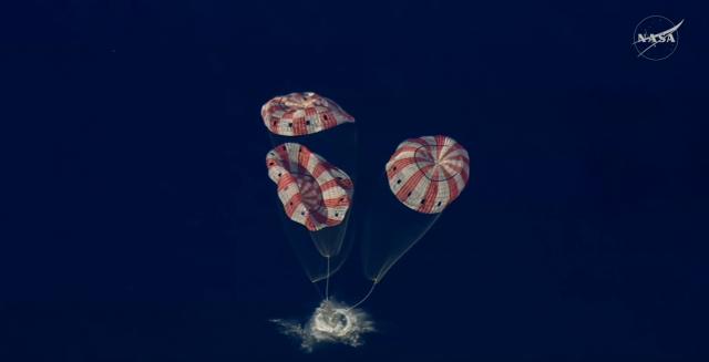 Derin uzaydan tarihi dönüş. 4 astronot Dünya'ya indi