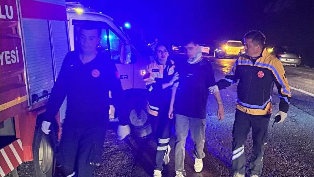 50 metreden uçuruma devrilen araçta 1 ölü, 3 yaralı