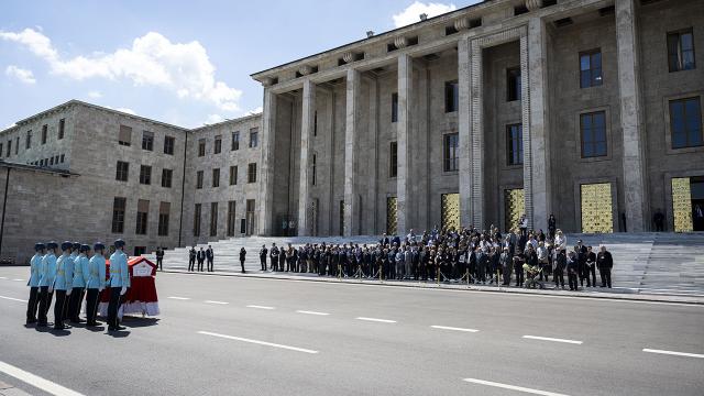 Eski milletvekili Yusuf Fevzi Arıcı için TBMM'de cenaze töreni