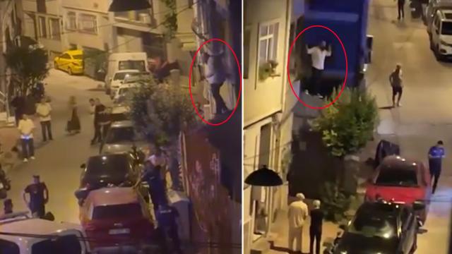 Beyoğlu'nda eski sevgili dehşeti. Evine tırmanıp camı yumrukladı
