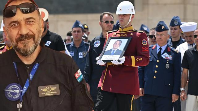 Helikopter kazasında hayatını kaybeden pilota acı veda