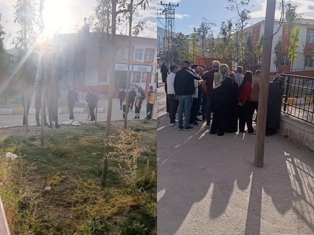 Öğrenci okula tüfekle geldi, veliler okula akın etti
