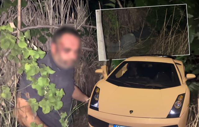 10 milyonluk lüks araçla kaçtı, çalılıkta uyurken bulundu.